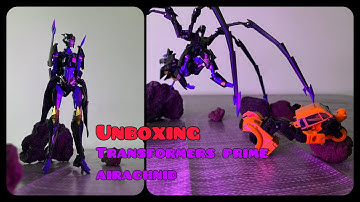 Unboxing Transformers Prime Airachnid Night Countess