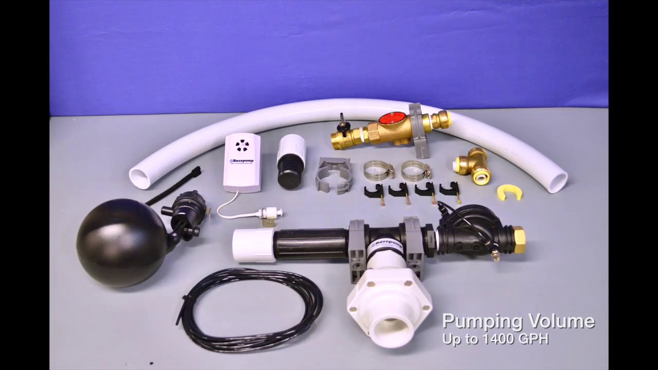 Basepump HB1000PRO Water Powered Backup Sump Pump YouTube