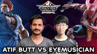 GG Atif Butt (Akuma) vs ROX Dragons EyeMusician  (Yushimitsu) | TWT 2019 Finals | LCQ Top 8 |