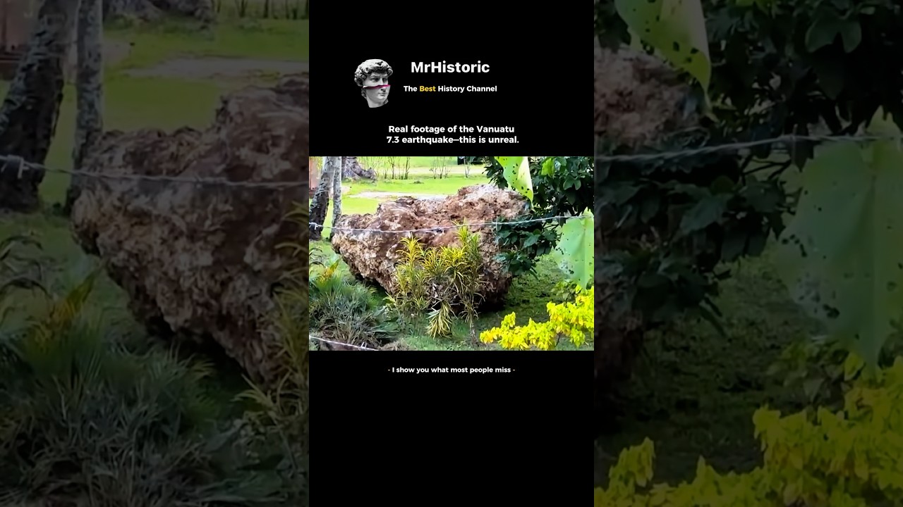 Most people missed this 7.3 quake in Vanuatu...but the footage doesn't lie. 