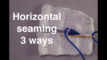 How to seam horizontal edges // Technique Tuesday