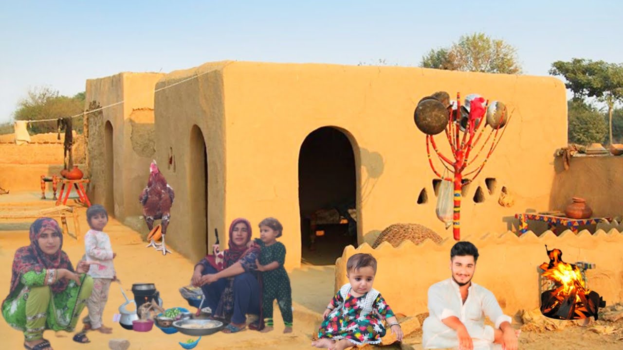 morning routine desert of women in cooking Samar 🥞 Pakistan village ...