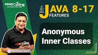 Anonymous Inner Class in Java | Class without name | Java 8-17 New Features | #Java #Lec4