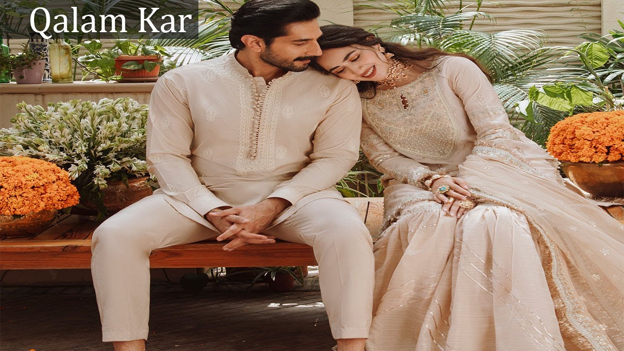 Qalamkar latest Chikankari Eid Edit || fashionista 2023