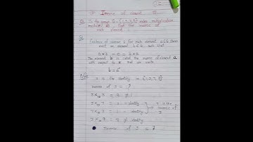 Master Cadre Math #Group # inverse  of an element