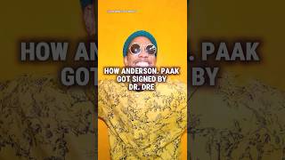 The Story Behind Anderson. Paak Getting Signed by Dr. Dre #drdre #andersonpaak #shorts