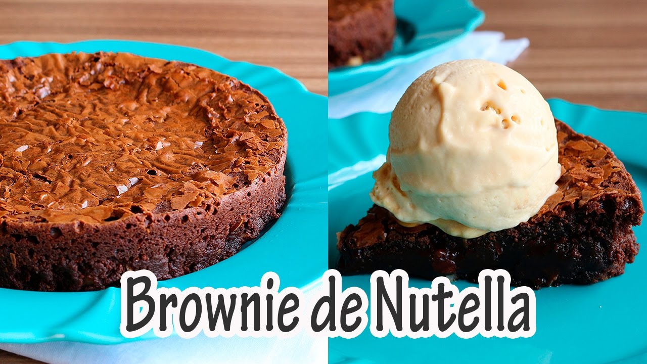BROWNIE DE NUTELLA I RECEITAS E TEMPEROS