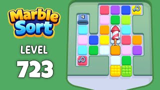 Marble Sort level 723 walkthrough solution 