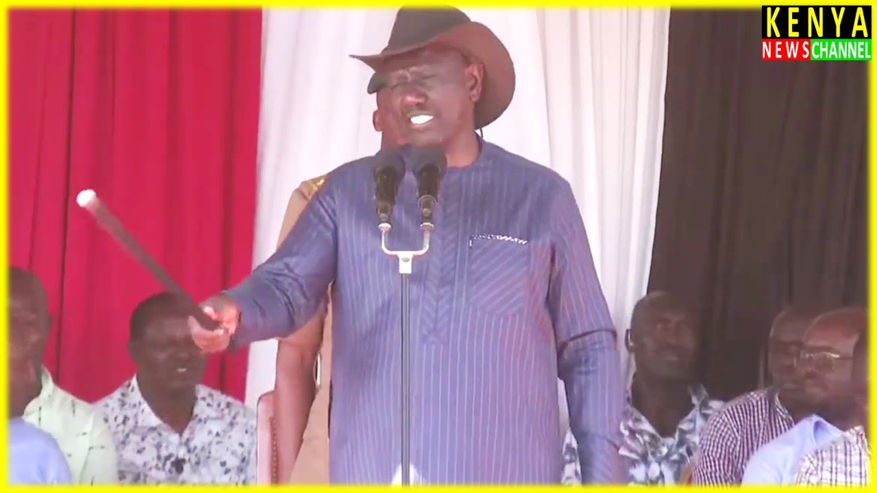 Angry President Ruto finds himself speaking Kalenjin while Lecturing Bandits & Cattle Rustlers