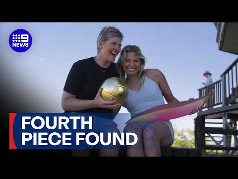 Bizarre guess as fourth Olympic emblem piece found | 9 News Australia