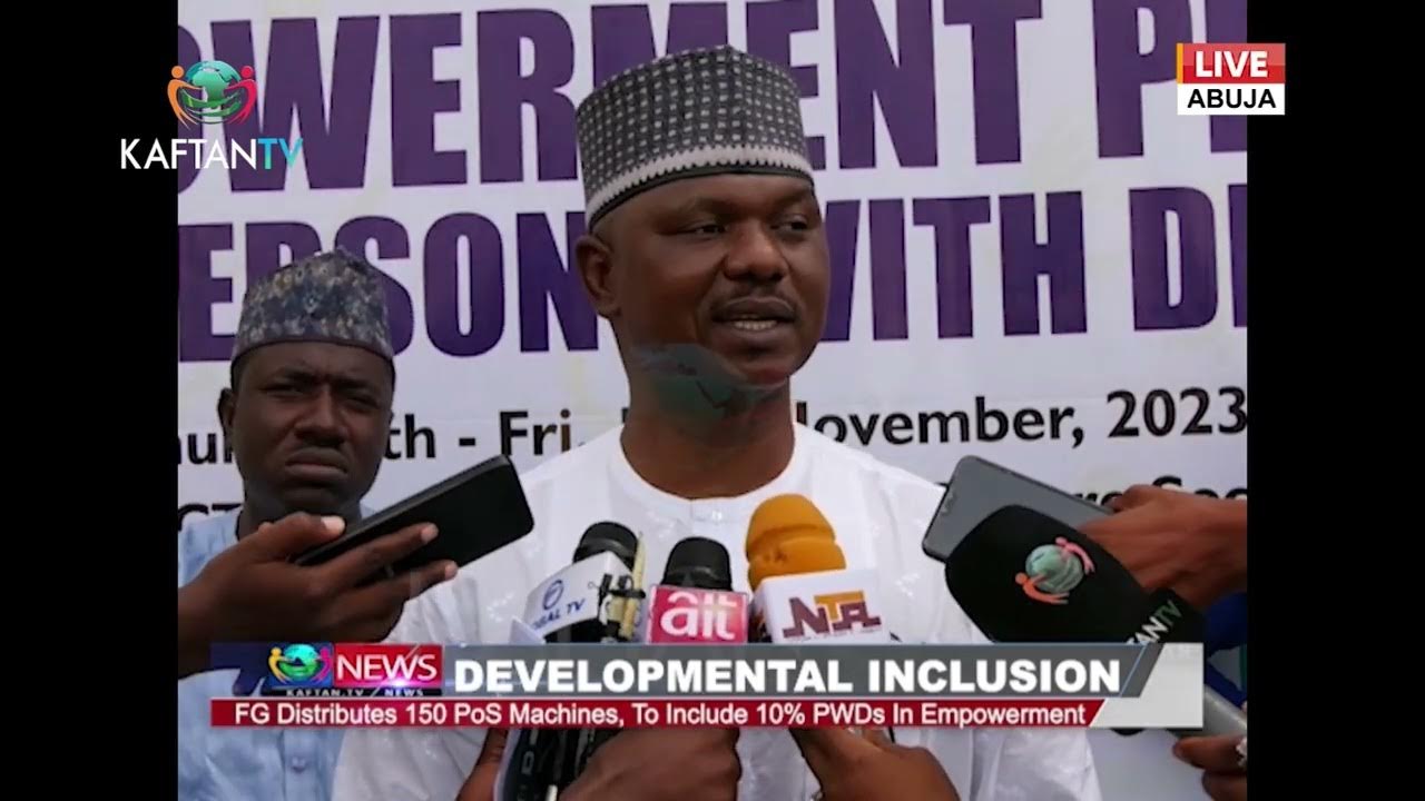 DEVELOPMENTAL INCLUSION: FG Distributes 150 POS Machines, To Include 10% PWDs In Empowerment