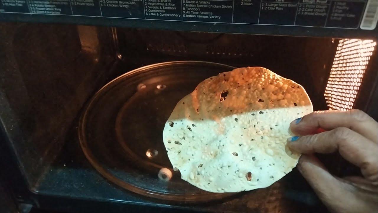 papad roast in microwave without oil roasted papad in microwave recipe