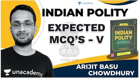 Expected MCQs on Indian Polity from M Laxmikant I Part 5 | WBCS | Arijit Basu Chowdhury