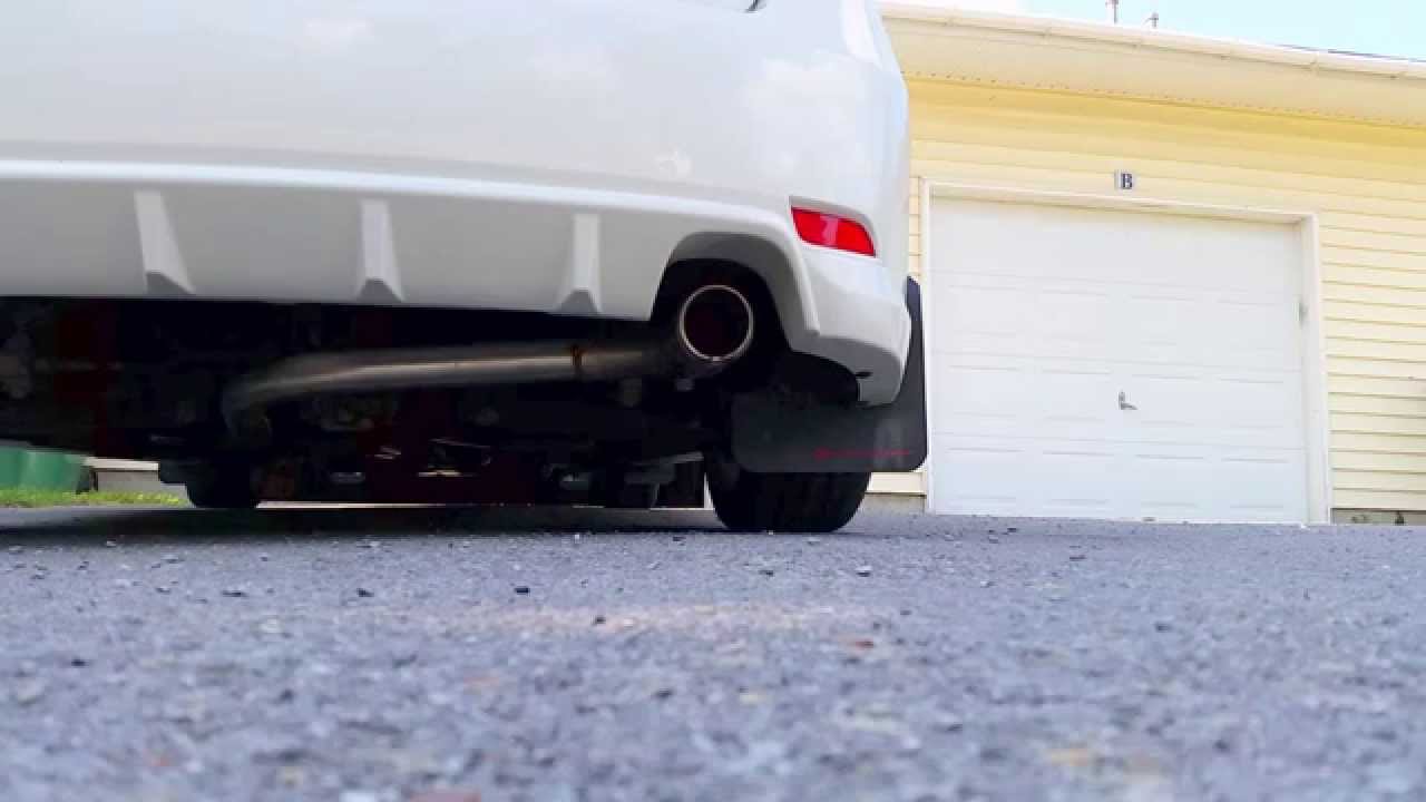 08 WRX muffler and resonator delete. YouTube