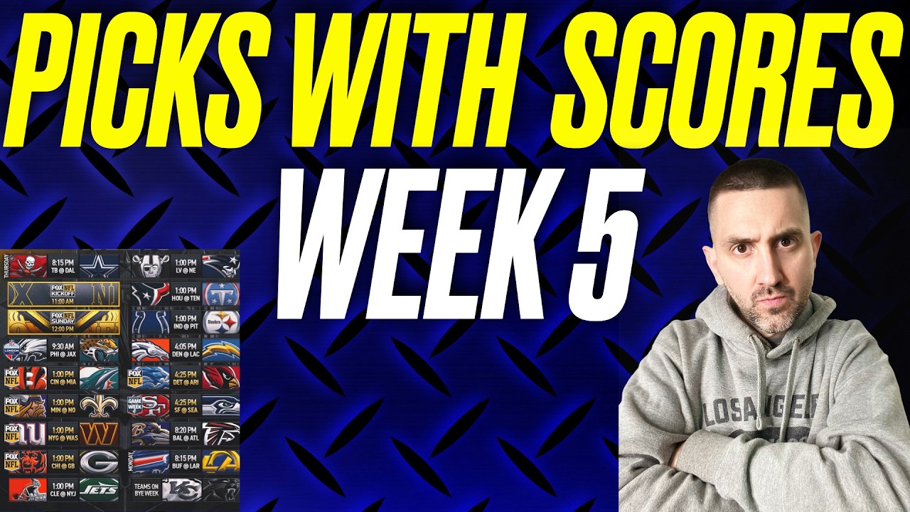 Nfl Score Predictions NFL WEEK 5 PREDICTIONS & PREVIEW WITH SCORES - YouTube
