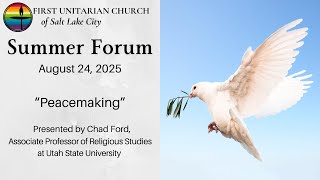 Summer Forum: Peacemaking (August 24, 2025)
In this installment of the Summer Forum program, conflict mediator Chad Ford explains how genuine peacemaking requires overcoming fear, seeing the humanity of ones opponents, and breaking cycles of retaliation. Drawing on Jesusβs teachings, he shows how cycles of conflict persist when both sides wait for the other to change first, and how peace becomes possible only when someone risks going first with compassion, accountability, and openness. Citing global examples and wisdom from conflict-resolution research, Ford argues that all people share a deep need to be seen, heard, and treated fairly, and that honoring this dignity is the essential glue that makes peace achievable.
Chad Ford, Associate Professor of Religious Studies at Utah State University, is an international conflict mediator who has worked extensively in global religious and political conflicts, specializing in intercultural and religious peace-building. Chads book, Dangerous Love: Transforming Fear and Conflict at Home, at Work, and in the World, has been described as the single best book about conflict and peace for a general readership. He has made more than 50 trips to the Middle East and has worked as a mediator and facilitator on numerous other conflicts around the world.
Recorded on August 24, 2025 at the First Unitarian Church of Salt Lake City. Special thanks to Barbara Taylor Erickson for hosting this installment of Summer Forum.
00:00 Introduction
00:22 Welcome β Barbara Taylor Erickson
00:45 Chalice Lighting β Jessica French
01:34 Introduction of Guest Speaker β Barbara Taylor Erickson
03:40 Presentation β Chad Ford
1:00:19 Collection β Barbara Taylor Erickson
1:00:34 Q & A with Chad Ford
1:19:50 End Credits
π First Unitarian Church of Salt Lake City
β Website: https://slcuu.org/
β Facebook: https://www.facebook.com/firstuuslc/
β YouTube: https://youtube.com/FirstUUSLC/
π Summer Forum and the other programs at First Unitarian Church are supported entirely by the financial contributions of members and friends like you.
β Donate here: https://www.slcuu.org/give
π¬ Related video topics from First Unitarian Church
β More Summer Forum presentations: https://www.youtube.com/playlist?list=PLouELW-J6FZYtna6Mor0EyGIWIA2yn1Fu
β War/Violence: https://www.youtube.com/playlist?list=PLouELW-J6FZapQ9gZMiDebHsk_vGRAS2B Summer Forum: Peacemaking (August 24, 2025)