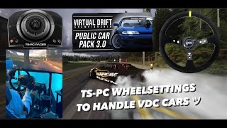 THRUSTMASTER TS-PC BASE | WHEELSETTINGS DRIFTING VDC CARS | ASSETTO CORSA | GAMEPLAY |