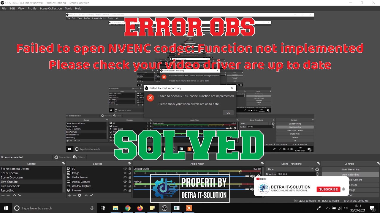 Nvenc error. Nvenc error