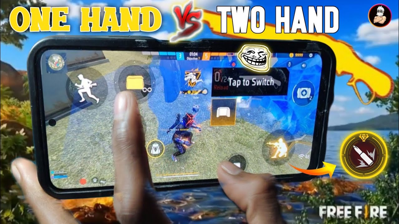 ONE HAND VS TWO HAND GAME PLAY ⏯️ POCO X5 🤯 #trending @ONEHANDGAMING-ff 