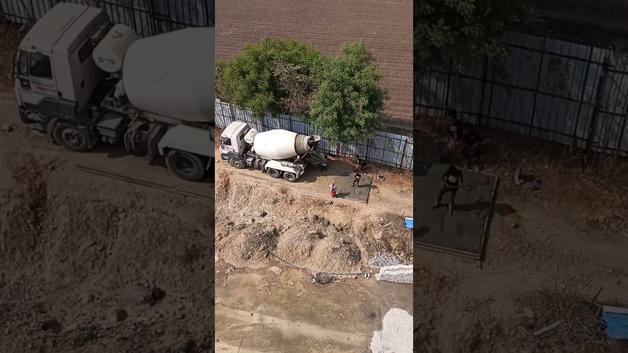 Pcc laying 100mm thickness 