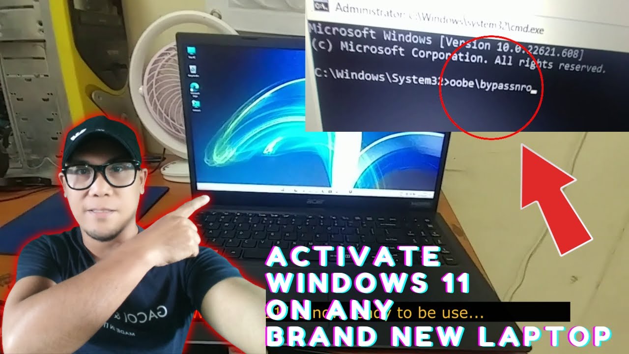 HOW TO ACTIVATE WINDOWS 11 ON ACER OR ANY NEW LAPTOP BYPASS "LET'S