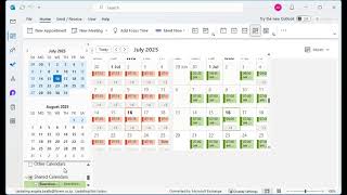 Add boardroom Calendars Classic Outlook
