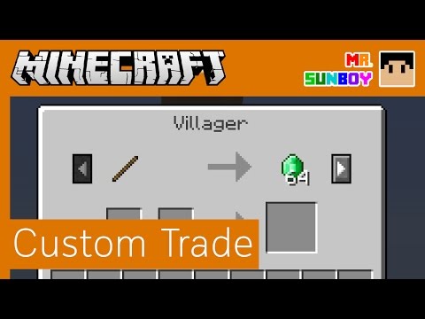 Minecraft custom villager trade command