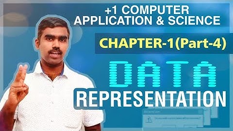 Data Representation| Plus one Computer Application | Computer Science | Chapter 1| Part4 |