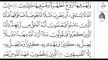 سورة البقرة صفحة 5 الآيات 26 مكررة 25 مرة