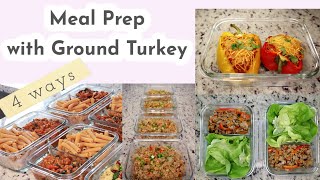 Turkey Healthy Meal Prep | 4 Easy Recipes | Healthy Food &amp; Happy Life