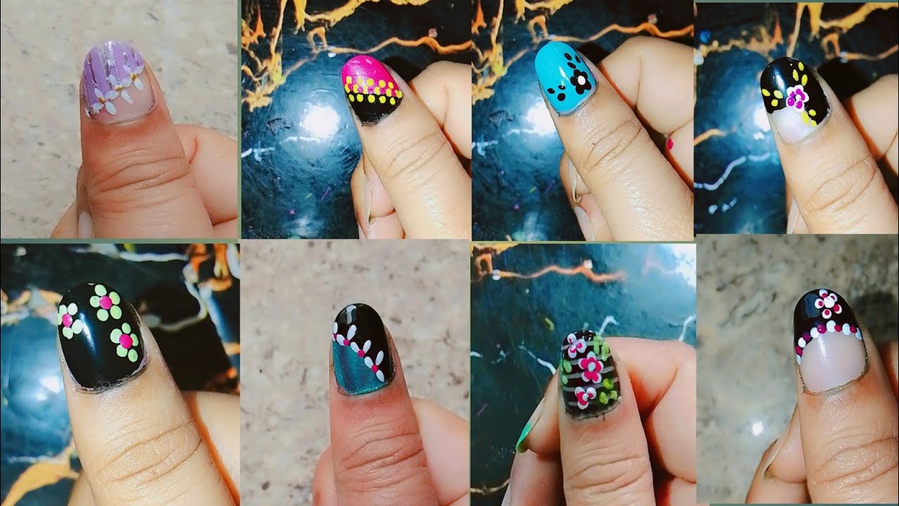 ✨top 8 nail art design at home #naildesigns 