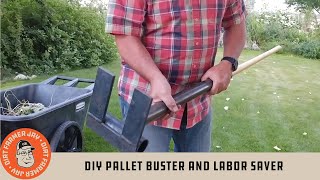 DIY Pallet Buster and Labor Saver