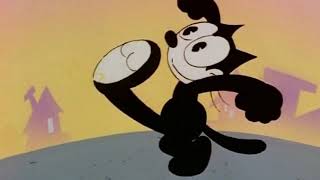 Felix the cat being abusive to the magic bag for 38 seconds