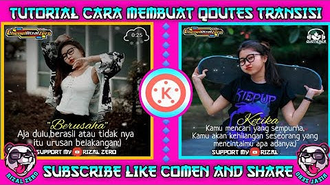 Tutorial membuat qoutes transisi menggunakan Kine master