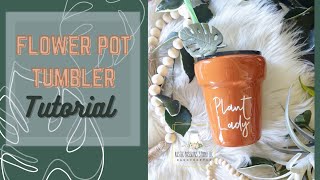 #flowerpottumbler #epoxytumbler #tumbler tutorial Flower Pot Tumbler Tutorial