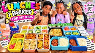 Easy Lunches I packed For My 3 Kids For A Week For  Back To School
