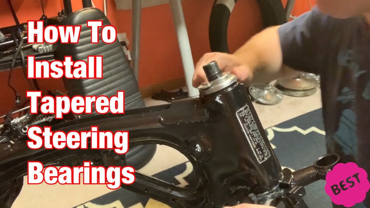 How To Install New Tapered Steering BearingsVintage Motorcycle