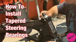 How To Install New Tapered Steering Bearings-Vintage Motorcycle Restoration Project: Part 80