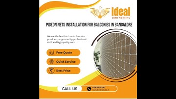 Pigeon Nets Installation in Bangalore. #balconypigeonnets #birdnetting