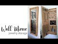 Wall Mirror Jewelry Storage | DIY | Home Decor