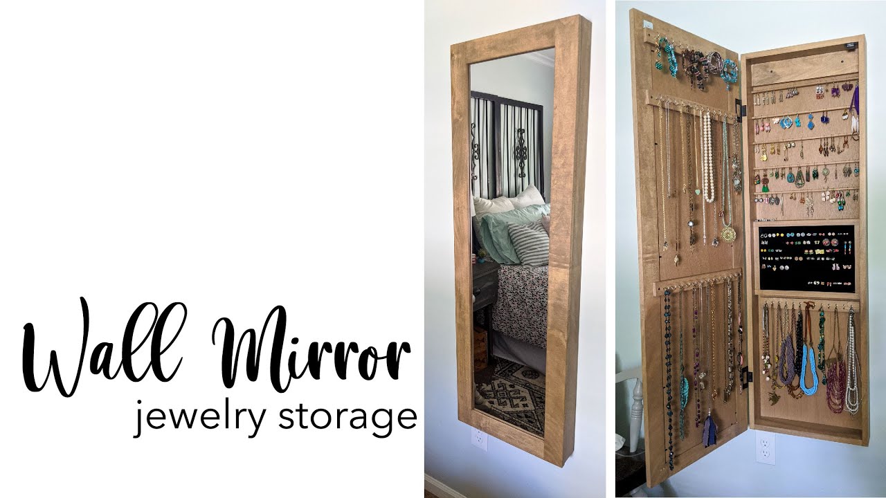 Wall Mirror Jewelry Storage Diy Home Decor You