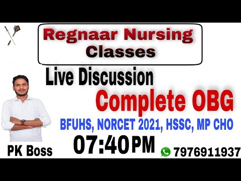 Complete OBG Mega Class  | LIVE | Online classes Regnaar Nursing Classes