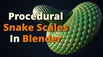 How to Make a Procedural Snake Scales Material in Blender