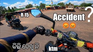 Ktm Vs R15 Accident Road Upre Kn Chalichi Diptishwar