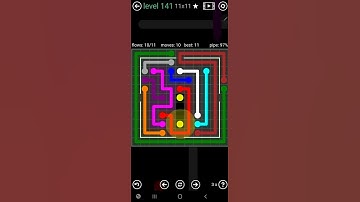 How To Solve Flow Free Courtyard Pack Level 141 11x11 Hard Board Walk Through Solution Walkthrough