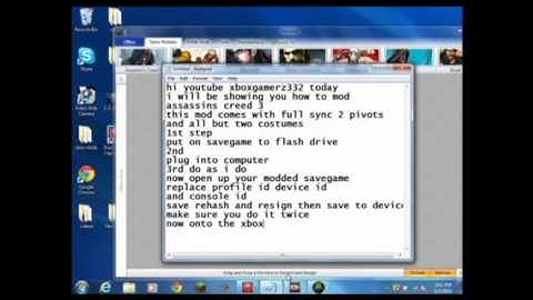 how to mod assassins creed 3(xbox 360)