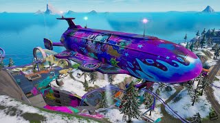 Fortnite Rave Cave Tour blimp