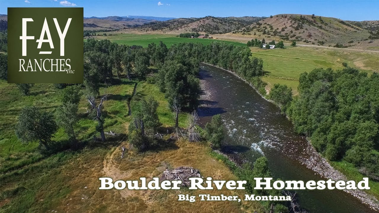 SOLD Montana River Property For Sale Boulder River Homestead Big