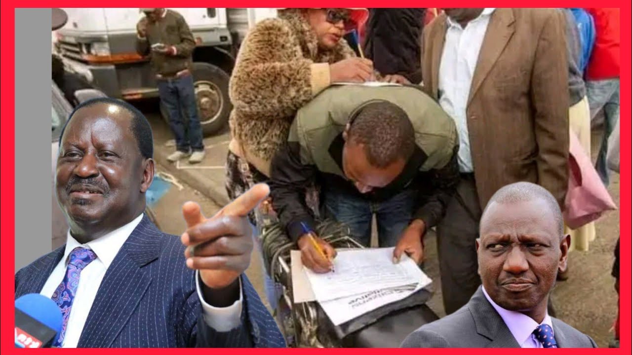 Azimio Signature Collection RUTO TO BE OVERTHROWN! RAILA CROSSES 8.5 MILLION SIGNATURES COLLECTION ...