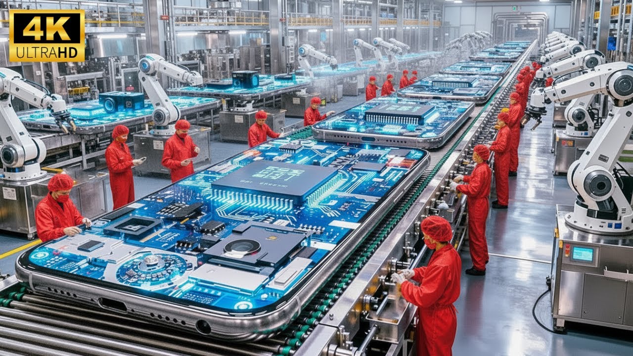 工場の内部：スマートフォンはどのように量産されるのか（全工程）